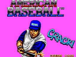 American Baseball (Europe) Title Screen